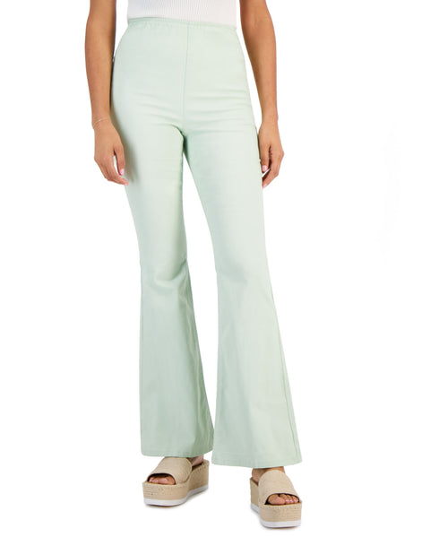 Juniors' High-Rise Pull-On Flare Pants